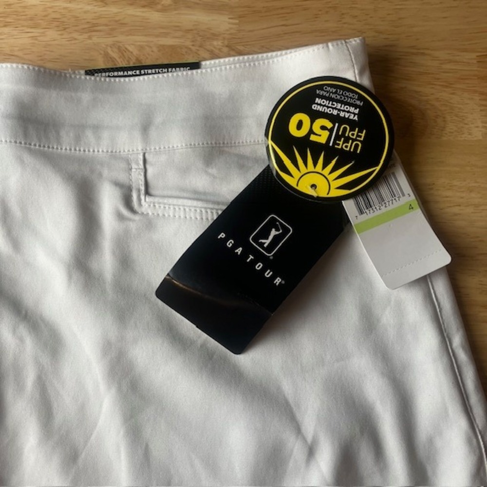 PGA TOUR White Golf Skort Stretch UPF 50 Sun Protection Women's Size 4 New - Picture 6 of 9